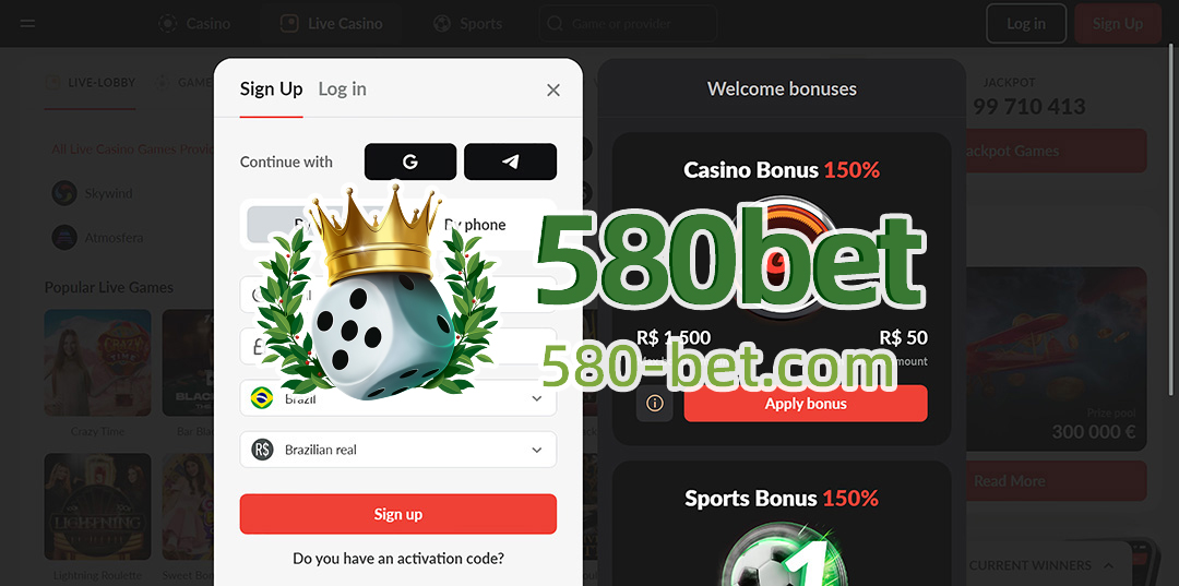 580bet Bônus